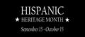 Hispanic Heritage Month