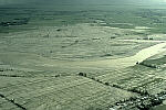 Lahar deposits covering agricultural land, Mount Pinatubo, Philippines