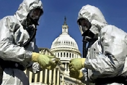 Hazmat suits and the Capital building