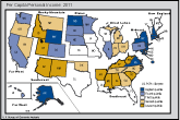 Map of State Personal Income Per Capita