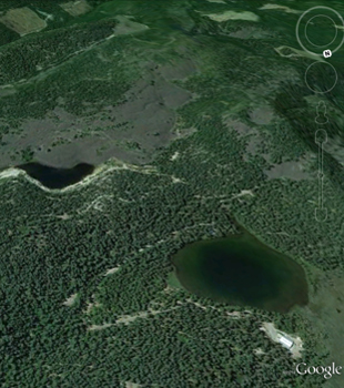 Google Earth image of the Silver Lake area.