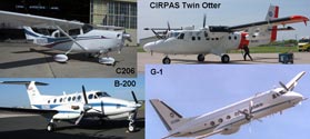 Numerous instrumented aircraft participated in CLASIC, a cross-disciplinary interagency research effort.