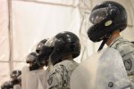 The 488th Military Police Company of the Maine Army National Guard is here training...