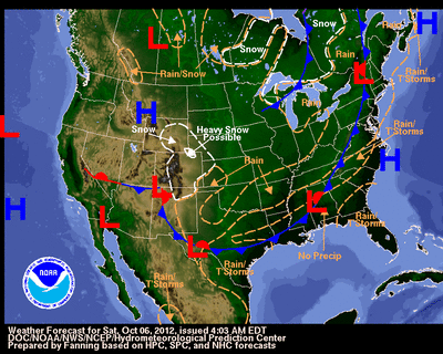 National Forecast map