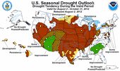 Drought Outlook Map of the United States