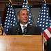 Speaker John Boehner answers questions from reporters following a meeting of the House Republican Conference. September 20, 2012. (Official Photo by Bryant Avondoglio)

---
This official Speaker of the House photograph is being made available only for publication by news organizations and/or for personal use printing by the subject(s) of the photograph. The photograph may not be manipulated in any way and may not be used in commercial or political materials, advertisements, emails, products, promotions that in any way suggests approval or endorsement of the Speaker of the House or any Member of Congress.