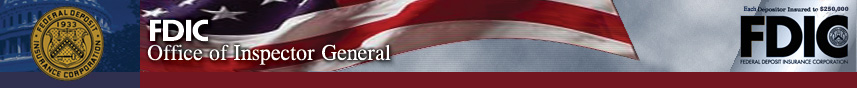 FDIC, Federal Deposit Insurance Corporation, Office of Inspector General, core values: communication, objectivity, responsibility, excellence