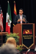 Assistant Secretary for Market Access and Compliance Michael CamuÃ±ez delivers remarks during â€œRealizing the Economic Strength of Our 21st Century Bord