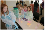 Middle school girls attending the Argonne National Laboratory’s "Introduce a Girl to Engineering Day."