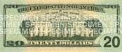Back of $20 Note - Image