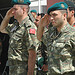 Two Turkish soldiers salute