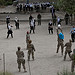 Setara High school students play volleyball with VCR group.