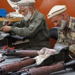 (May 9, 2011) -- Afghan workers refurbish Rocket Propelled Grenade launchers at the Central Workshop in Kabul Afghanistan.  The Central Workshop is the national depot level maintenance facility for the Afghan National Army.  The Central Workshop provides manufacturing and repair services for weapons, communications equipment and vehicles. (Official U.S. Navy photo by LT Russell Wolfkiel)