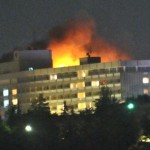 Flames ensue after insurgents attack Kabul’s Intercontinental Hotel)