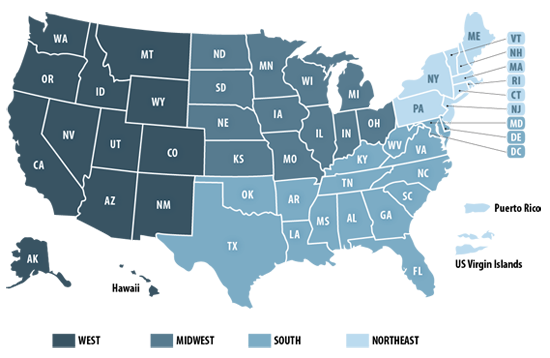 BLS Census Map