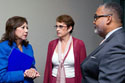  Secretary Solis meets with Board Member Sharon Block and Board Chairman Mark Gaston Pearce before the event. View the slideshow for more images and captions.