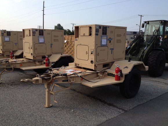 The U.S. Army's new tactical generators, known as Advanced Medium
Mobile Power Systems, or AMMPS, are being fielded to Afghanistan as part of an energy "right-sizing" plan that includes a comprehensive assessment of current equipment on hand, the amount and type of power required, and the operational status of each power-generating system.