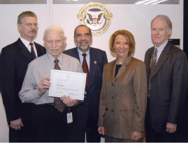 OIG presented a Special Act award to John Orban