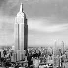 View of the Manhattan skyline with the Empire State Building and Chrysler Building (R), New York City, 1940s. (Photo by Hulton Archive/Getty Images)