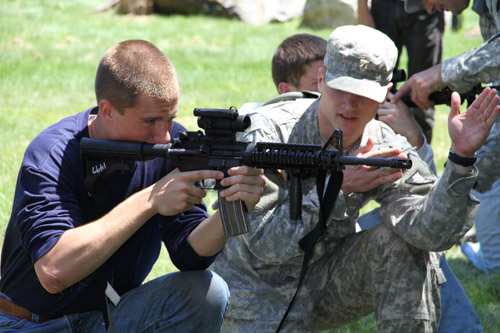 Weapons Familiarization at Military Day