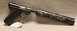 Ruger Standard Model .22cal. Pistol with Homemade Silencer