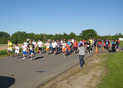 White Earth Diabetes Program members participating in a 5K walk