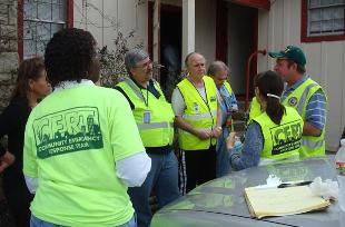 CERT members in Bay, Texas