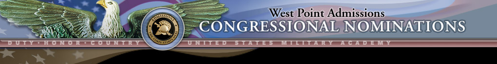 West Point Congressional Nominations banner