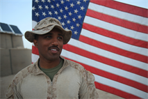 Lance Cpl. Ryan Chandrapaul, the ammunition chief and armory chief for Sierra Battery, 5th Battalion, 11th Marine Regiment, and 21-year-old St. Cloud, Fla. native, orders, tracks and secures everything from rockets to machine guns.