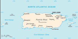 Map of Puerto Rico