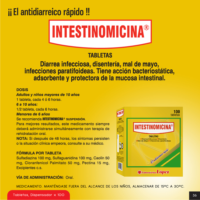 Intestonomicina Tabletas