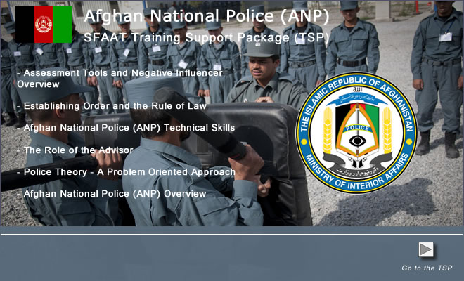 Afghan National Police TSP