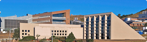 Aerial photo of the NREL Visitors Center.