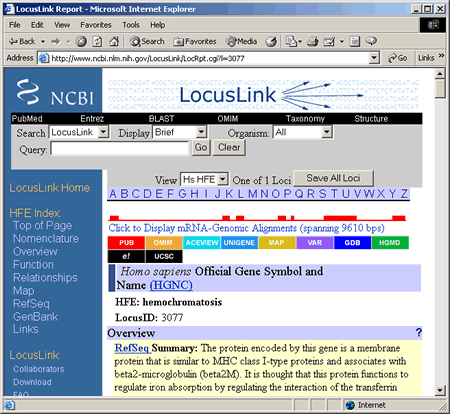 LocusLink Record