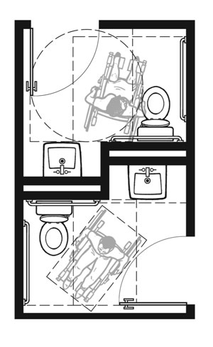 Plan-2C Pair: 2010 Standards with In-Swinging Doors