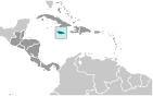 Location of Jamaica