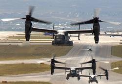 A flock of CV-22s.