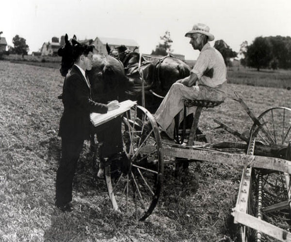 Enumerator and farmer