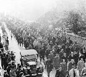 Jewish men arrested during Kristallnacht in Baden-Baden, Germany.
