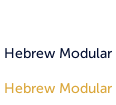 Biblical Hebrew Modular