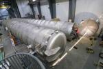 Detector tanks for the new SANS instruments at the High Flux Isotope Reactor. The Bio-SANS detector is on the right. Source: ORNL