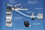 A diagram of the Aeroseal sealant technology. | Image courtesy of Aeroseal LLC