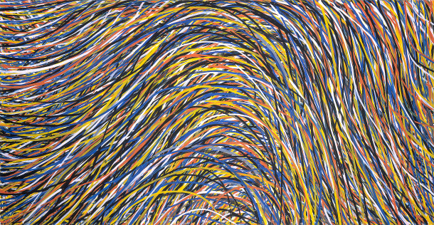 Image: Sol LeWitt, Wavy Brushstrokes, 1996, Dorothy and Herbert Vogel Collection, 1999.118.1 