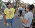 GOOD MORNING AMERICA - Robin Roberts joins a small army of volunteers who are helping to cleanup and rebuild Robin's hometown of Pass Christian, MS, which was 80% destroyed by Hurricane Katrina.