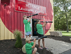 Students at the Science Learning Center