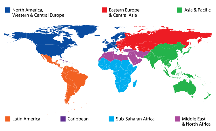 world map