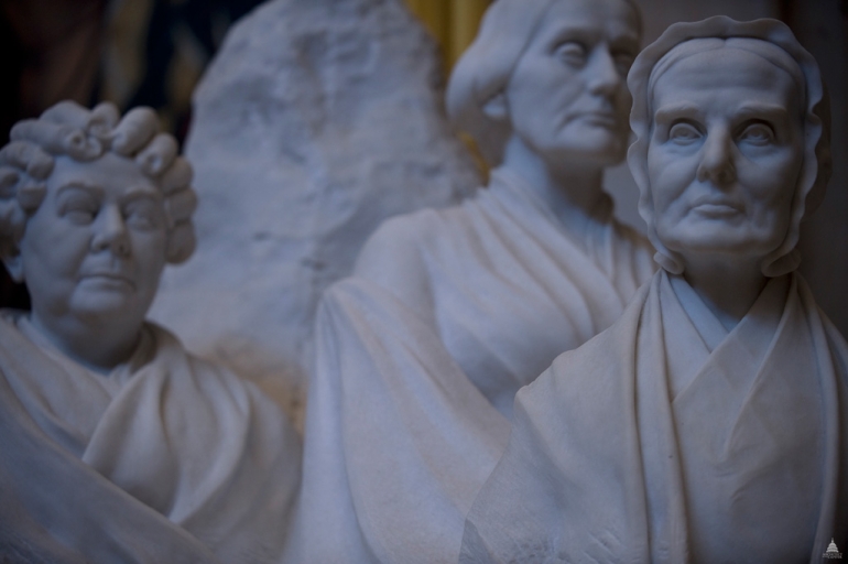 Portrait Monument to Lucretia Mott, Elizabeth Cady Stanton and Susan B. Anthony 