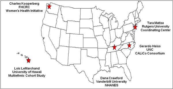 Map of PAGE Investigators