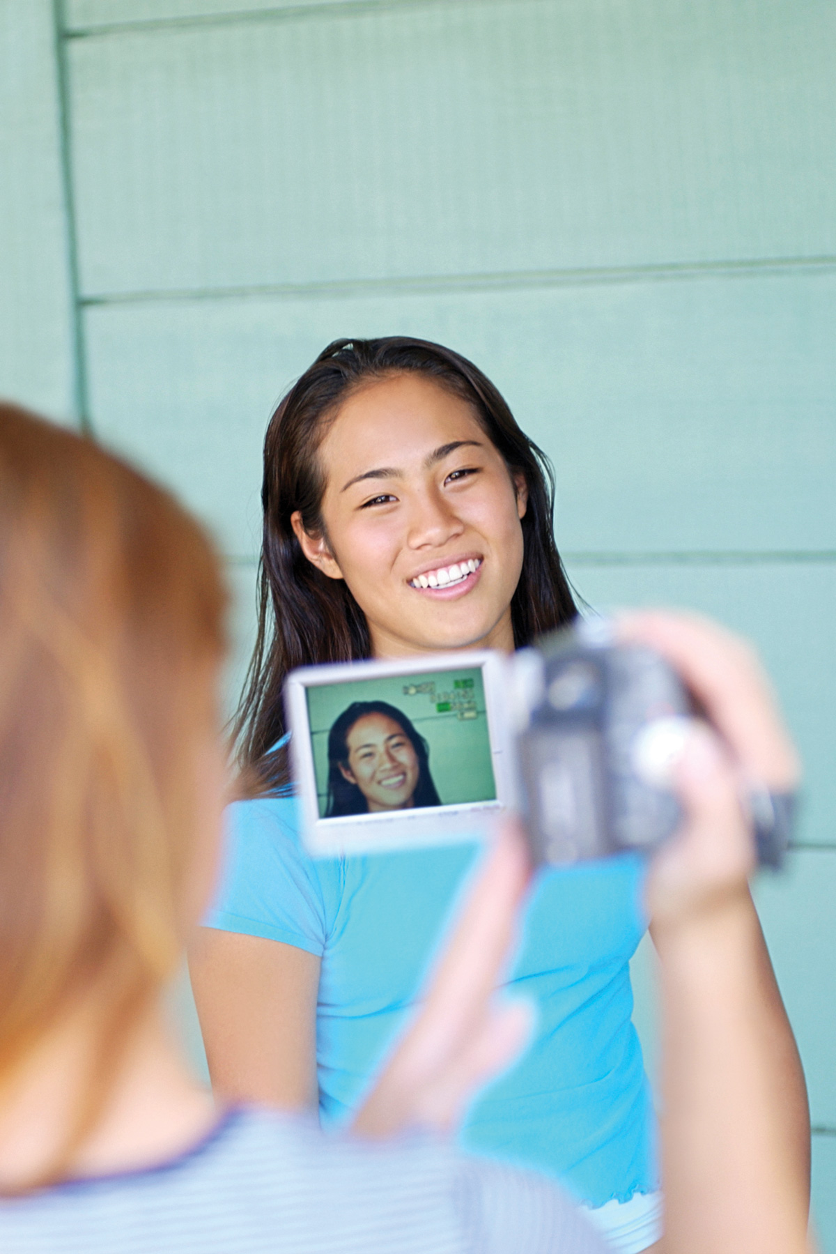 Girls with a camcorder.