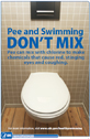 A thumbnail image of the Pee and Swimming Don't Mix poster
